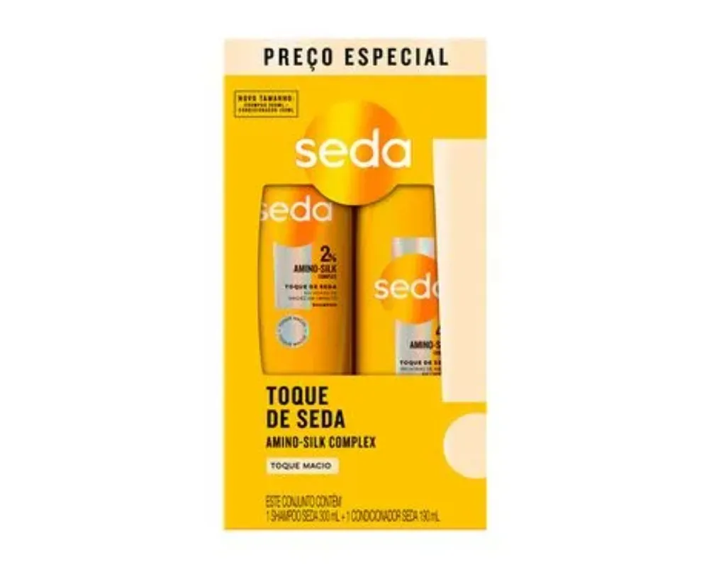 KIT SEDA SHAMPOO+CONDICIONADOR TOQ SED 2UN