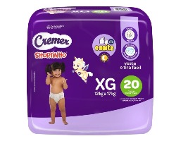 FRALDA CREMER SHOR JUMBO XG 20UN