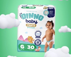 FRALDA DINNO BABY PANTS G 30 UND