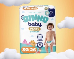 FRALDA DINNO BABY PANTS XG 26 UND