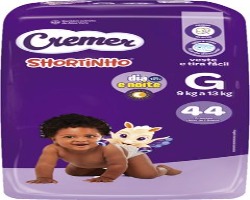 FRALDA CALÇA CREMER HIPER G COM 44 UNIDADES