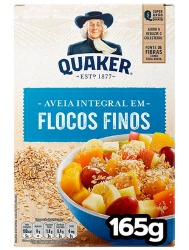 AVEIA QUAKER FLOCOS FINOS 165G