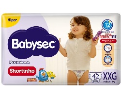 FRALDA BABYSEC GALINHA PINTADINHA SHORTINHO XXG 42