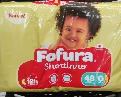 FRALDA FOFURA BABY SHORTINHO G 48UND