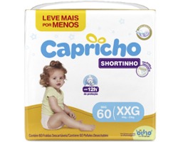 FRALDA CAPRICHO SHORT BAG XXG 60UN