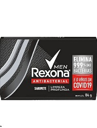SABONETE REXONA ANTIBACTERIANO MEN LIMPEZA PROFUNDA 84G