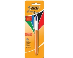 CANETA BLISTER BIC 04 CORES FINE