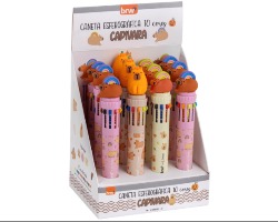 CANETA BRW 10 CORES DIVERT.CAPIVARA SORT