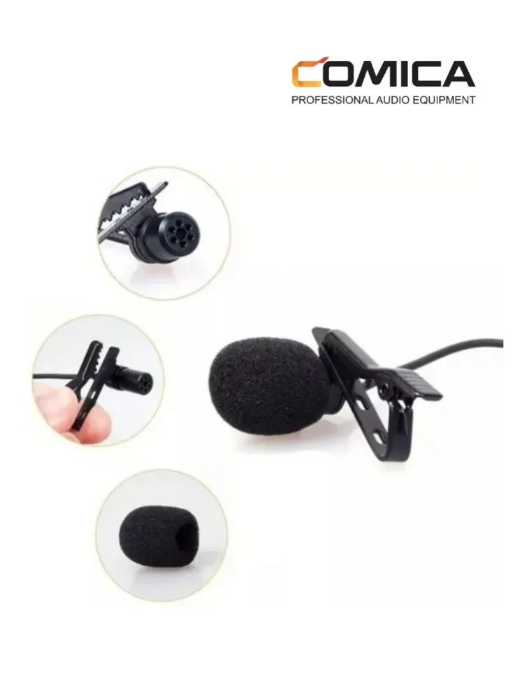 MICROFONE DE LAPELA CVM-V01CP(2.5M)P/CAMERA COMICA