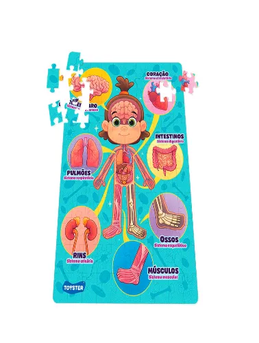 Quebra-Cabeça: 100 Peças - Por dentro do Corpo Humano