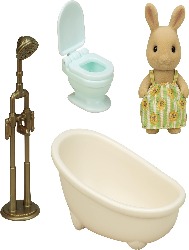 Conjunto Hora do Banho: Menina Coelho Raio de Sol - Sylvanian Families
