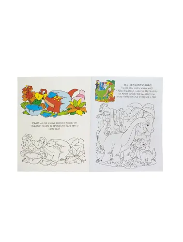 Como é bom Colorir: Dinossauros Divertidos