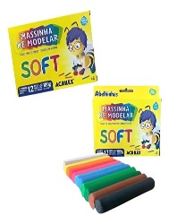 Massinha de Modelar Soft - Conjunto com 12