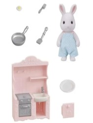 Conj. Cozinha Papai Coelho Neve: Sylvanian Families