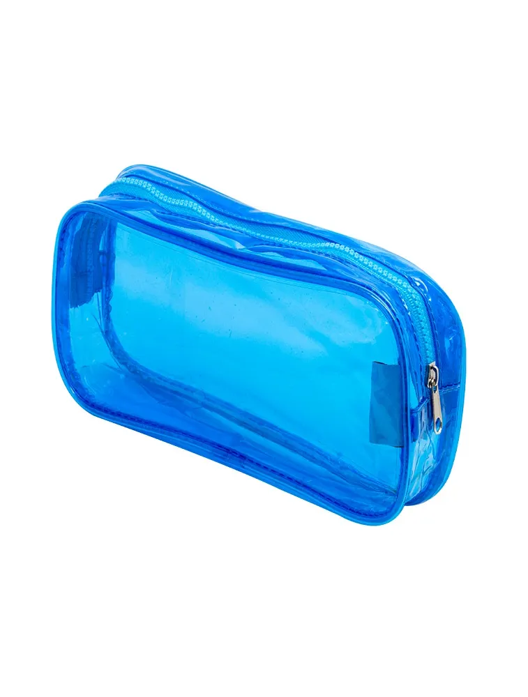 Estojo Transparente Azul