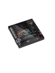 Caderno pautado com caneta apagável