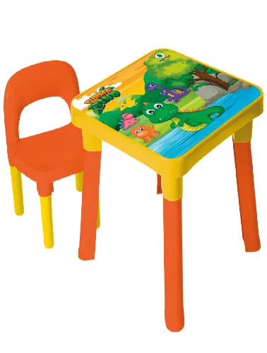 Mesa com Cadeira: Turma do Dino