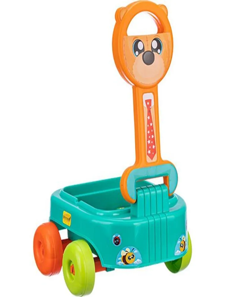 Carrinho de Puxar Urso com Bloco