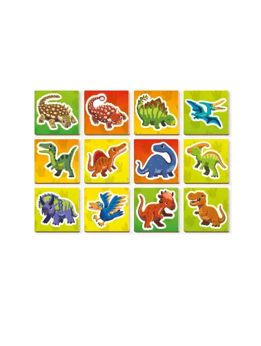 Jogo da Memória em Madeira: Dinossauros - 24pçs