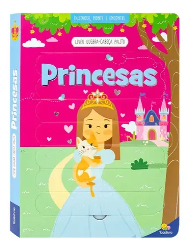 Livro Quebra-Cabeça Palito: Princesas