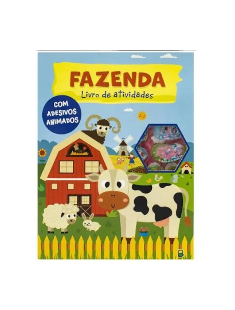 Adesivos Animados: Livro de Atividades: Fazenda