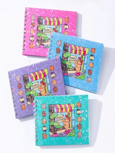 Livro de Colorir Bobbie Goods Caderno Espiral com Desenhos