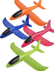 Aviao Planador Aeromodelo Isopor de Arremesso com Led