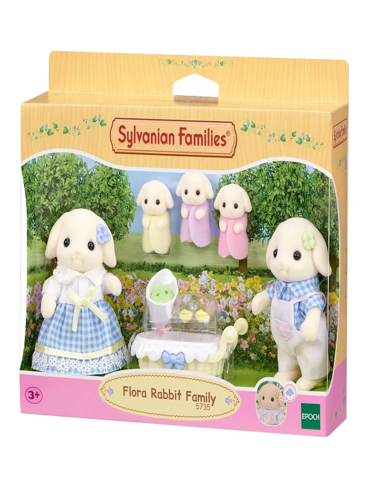 Família dos Coelhos Floral: Sylvanian Families