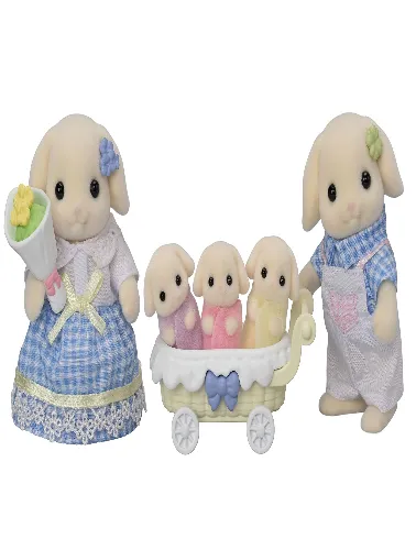 Família dos Coelhos Floral: Sylvanian Families