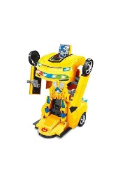 Carro Robô Bate e Volta - Amarelo