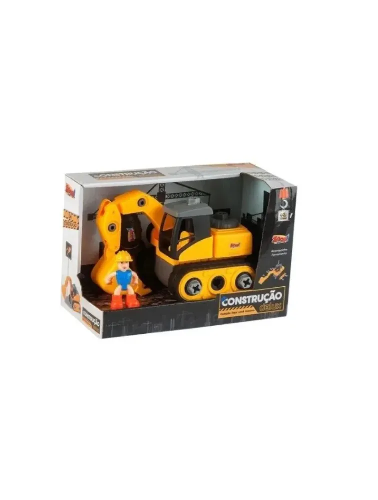 Kit Construção Deluxe - Escavadeira com Boneco