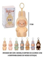 Labubu Boneco De Pelucia Sentado Chaveiro Surpresa