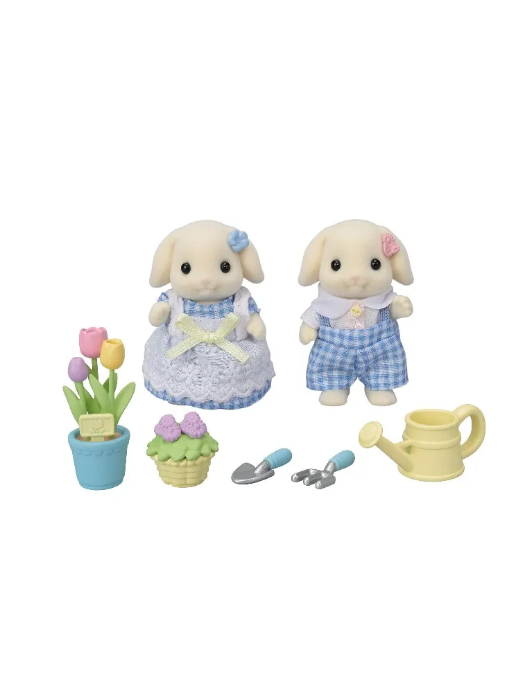 Conjunto de Jardinagem: Irmãos Coelhos Floral - Sylvanian Families