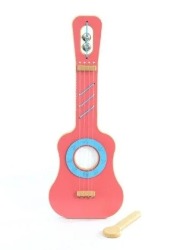 Violao 3 em 1 Guizo, Corda e Reco Reco ROSA