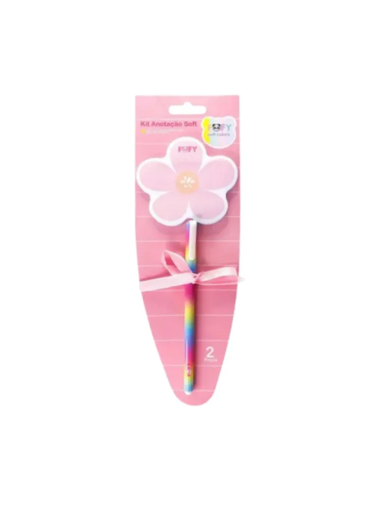 Kit Anotação Soft Rosa