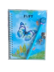 Kit Diário Borboleta - Azul FOFY