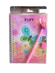 Kit Diário Borboleta - Rosa FOFY