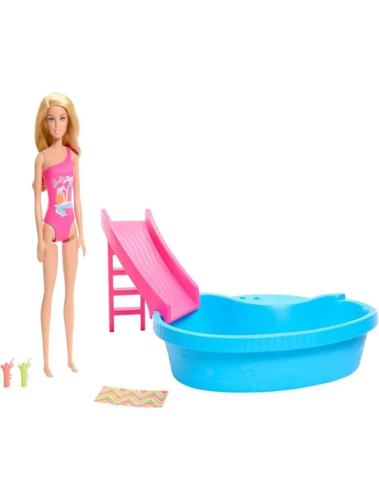 Barbie Estate: Piscina Glam com Boneca Loira