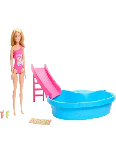 Barbie Estate: Piscina Glam com Boneca Loira