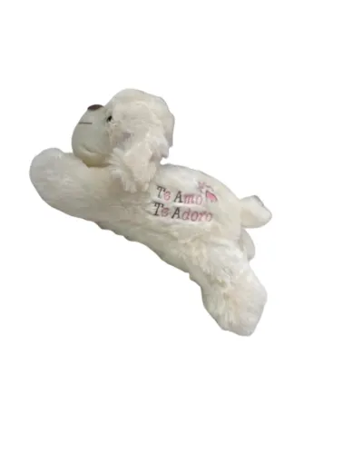 Cachorro Poodle 30cm - Mensagem de Amor