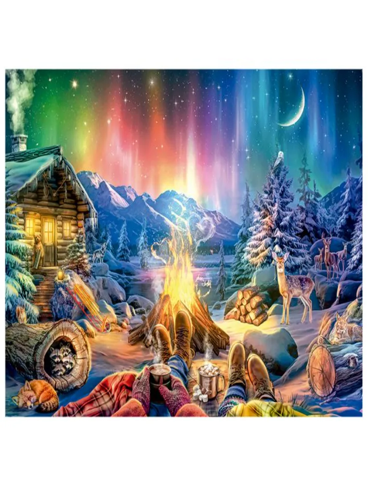 Quebra-Cabeça: 500 peças - Aurora Boreal