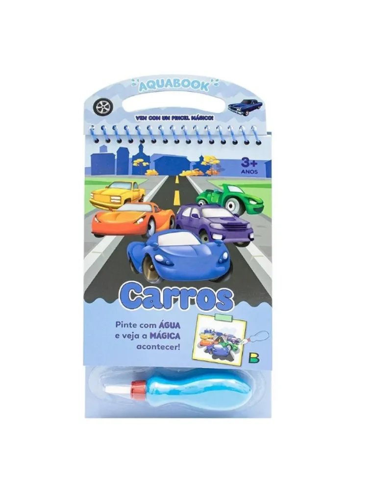 Livro Aquabook Carros