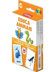 Jogo de Cartas: Educa Animais