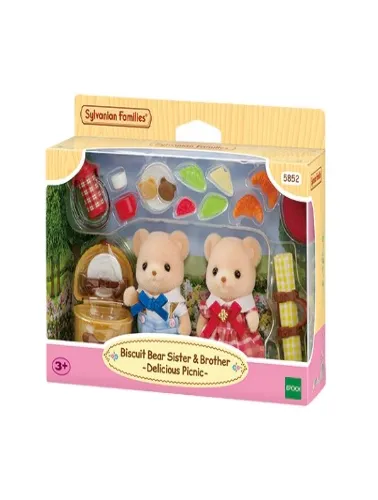 Sylvanian Families: Irmã e Irmão Urso Biscoito
