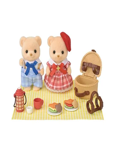 Sylvanian Families: Irmã e Irmão Urso Biscoito