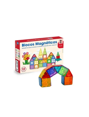 Blocos Magnéticos 32 Peças