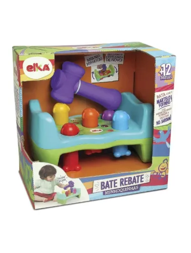 Brinquedo para Bebê: Bate Rebate Minhoquinhas ELKA