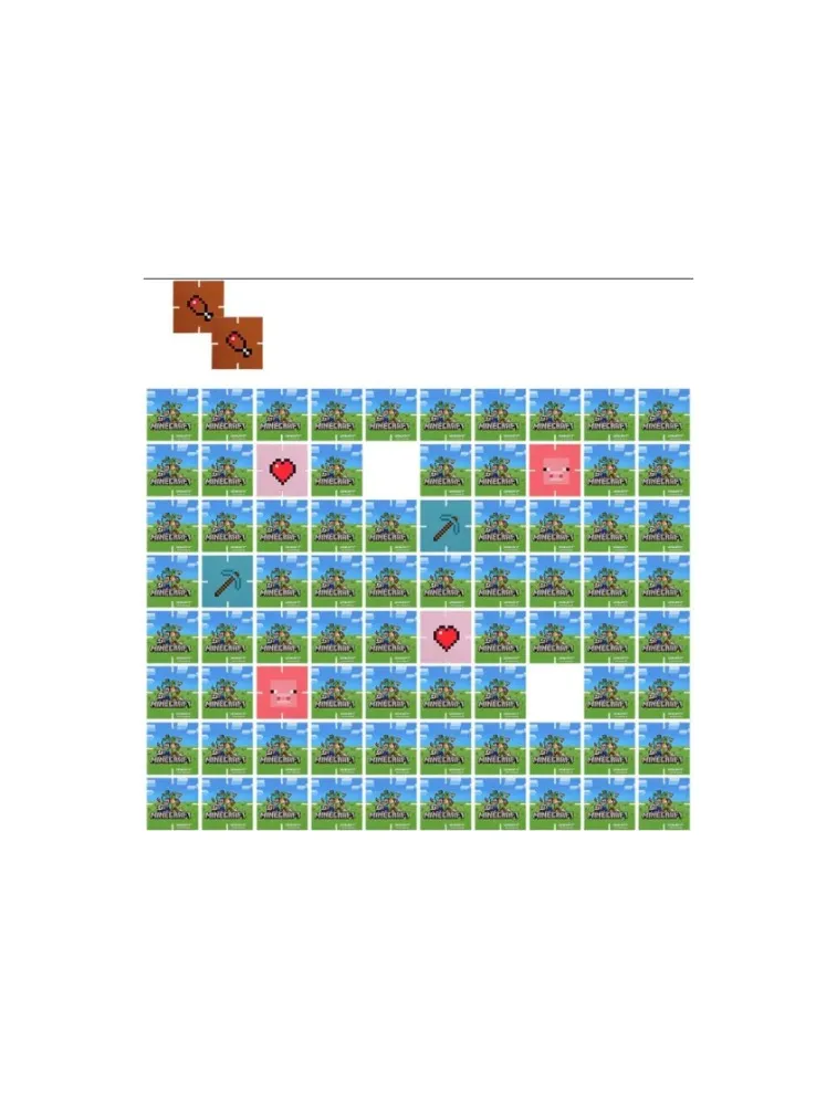 2 em 1: Jogo da Memória e Torre MINECRAFT