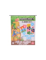 2 em 1: Jogo da Memória e Torre MINECRAFT