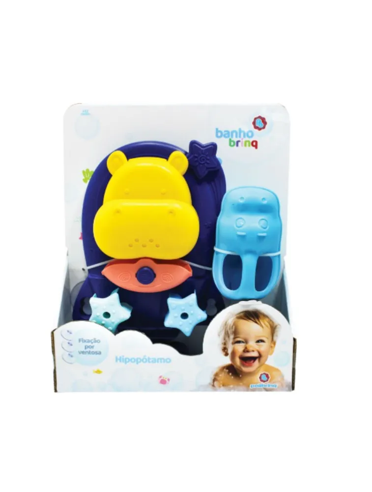 Brinquedo de Banho para Bebês - Hipopótamo